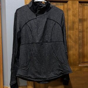 *Lululemon Dark Gray and Black Warm Athletic Jacket